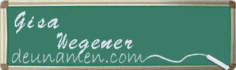 Gisa Wegener Visitenkarte